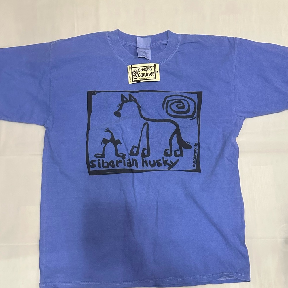 NWT Cavern Canines Siberian husky size Large T-shirt